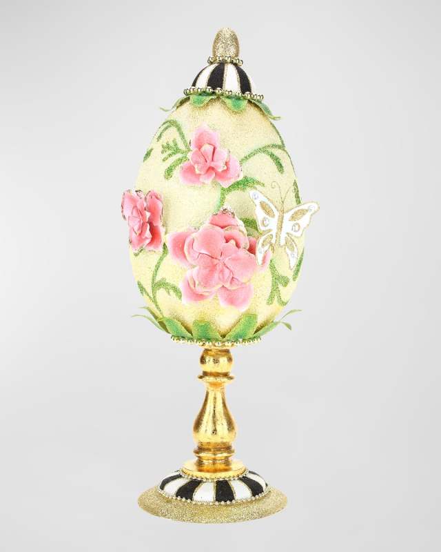 Decorative Egg on Pedestal - 19"